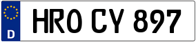 Trailer License Plate